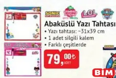 ABAKÜSLÜ YAZI TAHTASI
